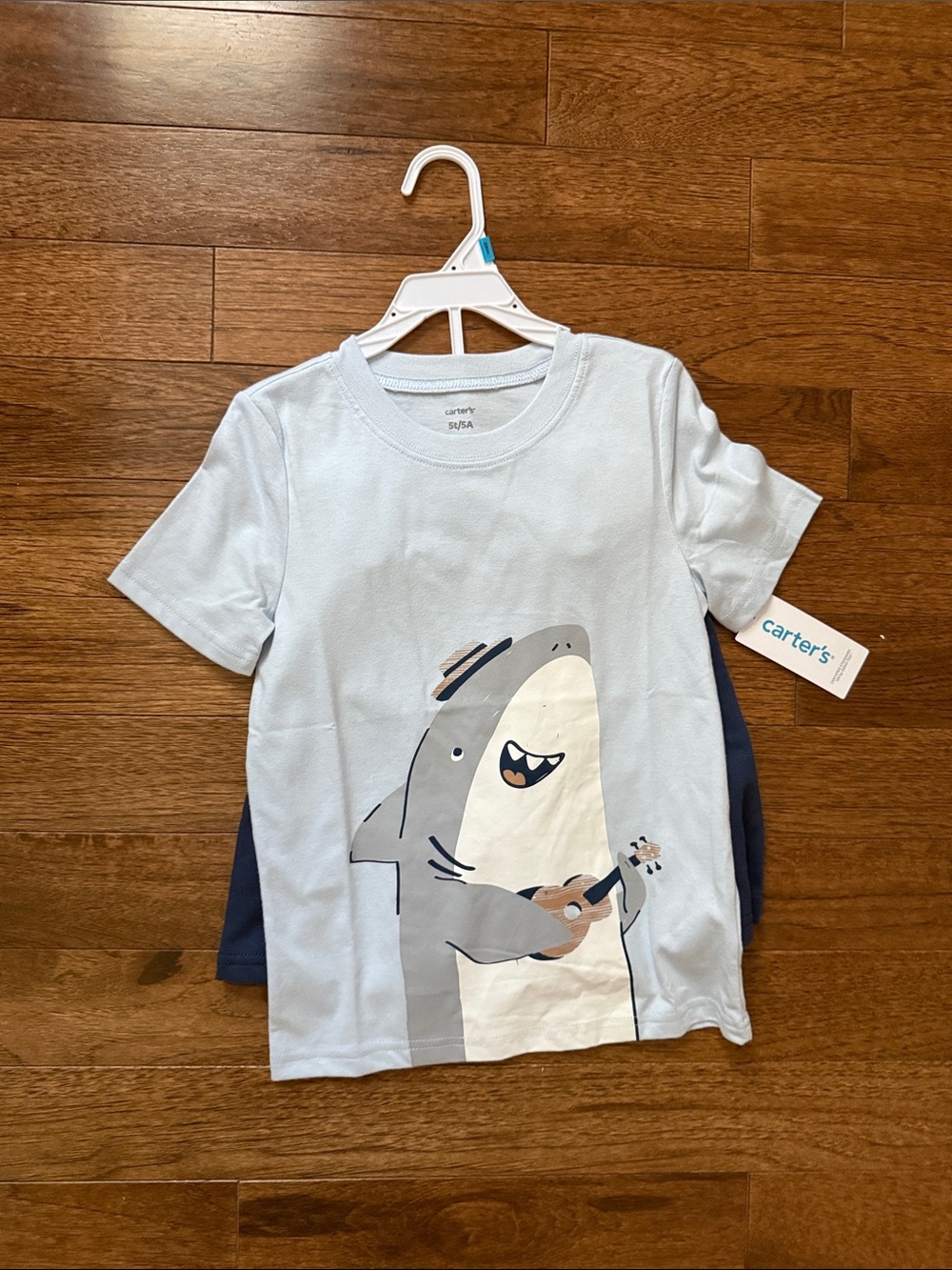 Carter's Light Blue Shark Playing Ukulele Tee